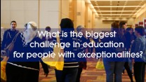 What is the biggest challenged in education for people with exceptionalities?